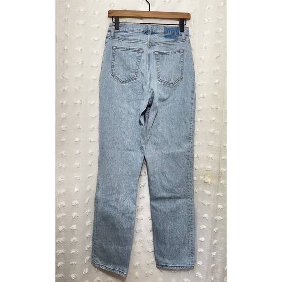 Abercrombie & Fitch 90's Straight Ultra High Rise Curve Love Jeans Size 27/4 L - Picture 4 of 5
